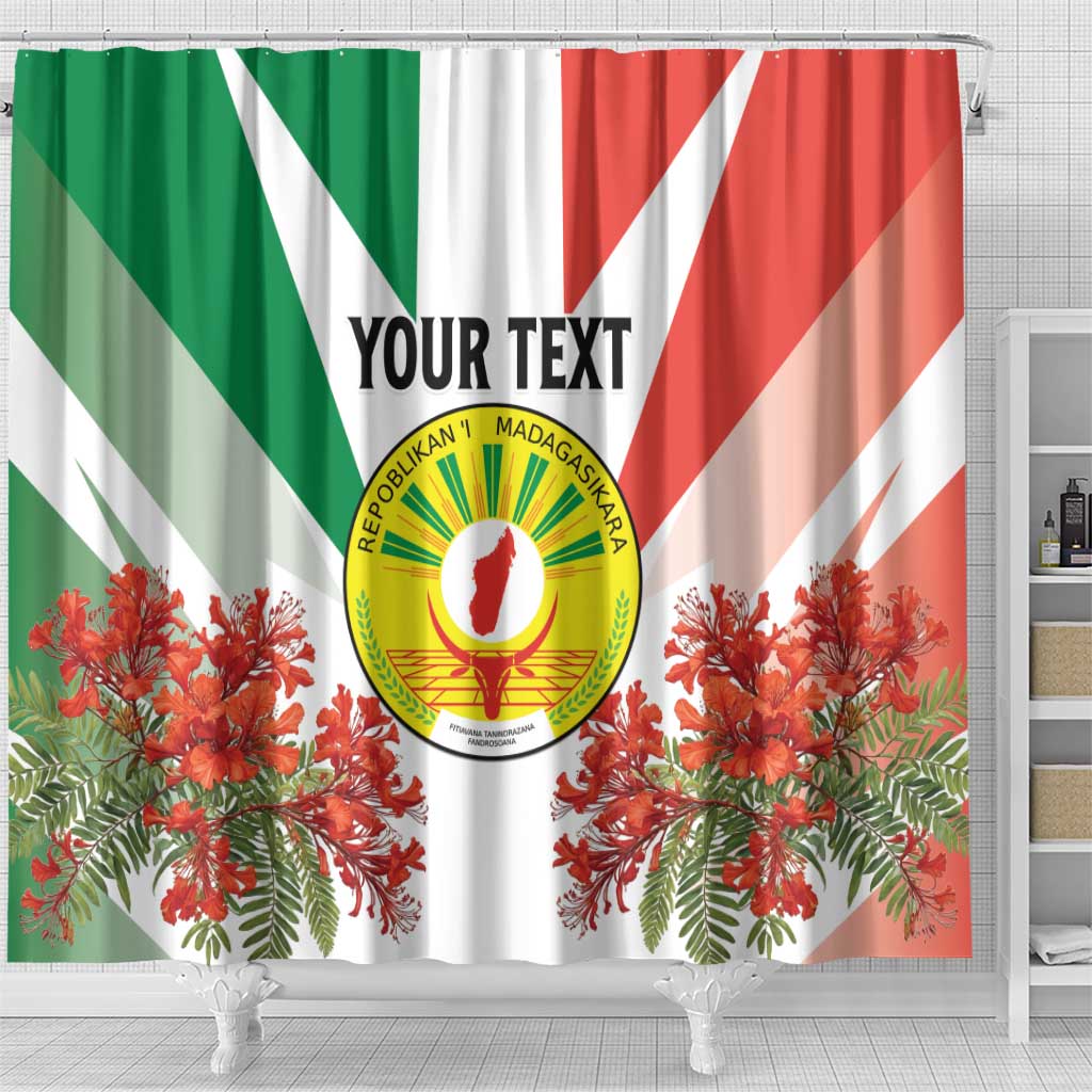 Personalized Madagasikara Shower Curtain Seal With Poinciana LT15