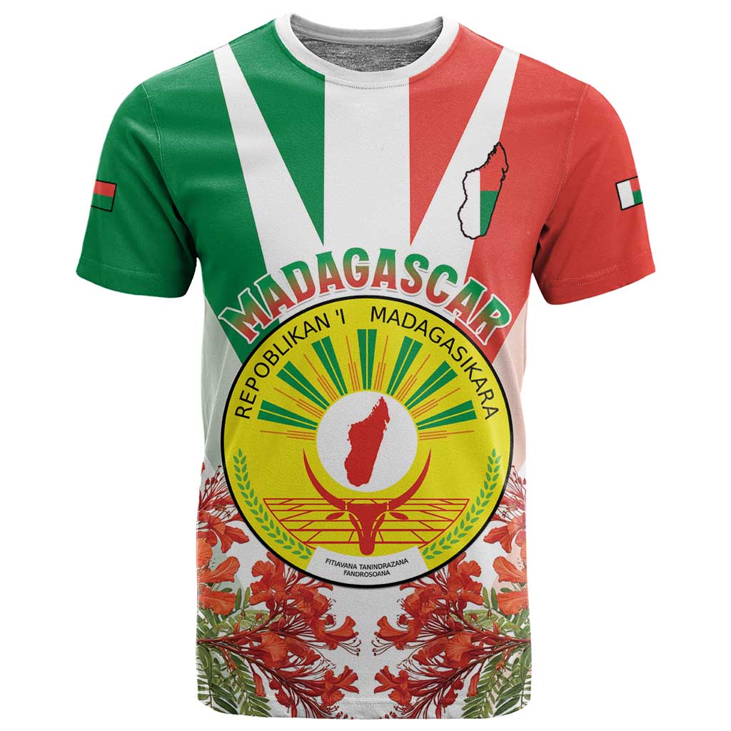 Personalized Madagasikara T shirt Seal With Poinciana LT15