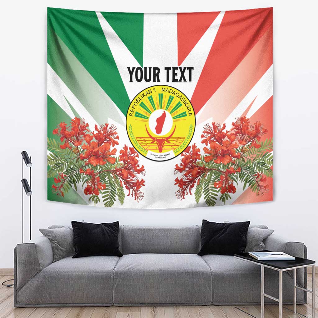 Personalized Madagasikara Tapestry Seal With Poinciana LT15