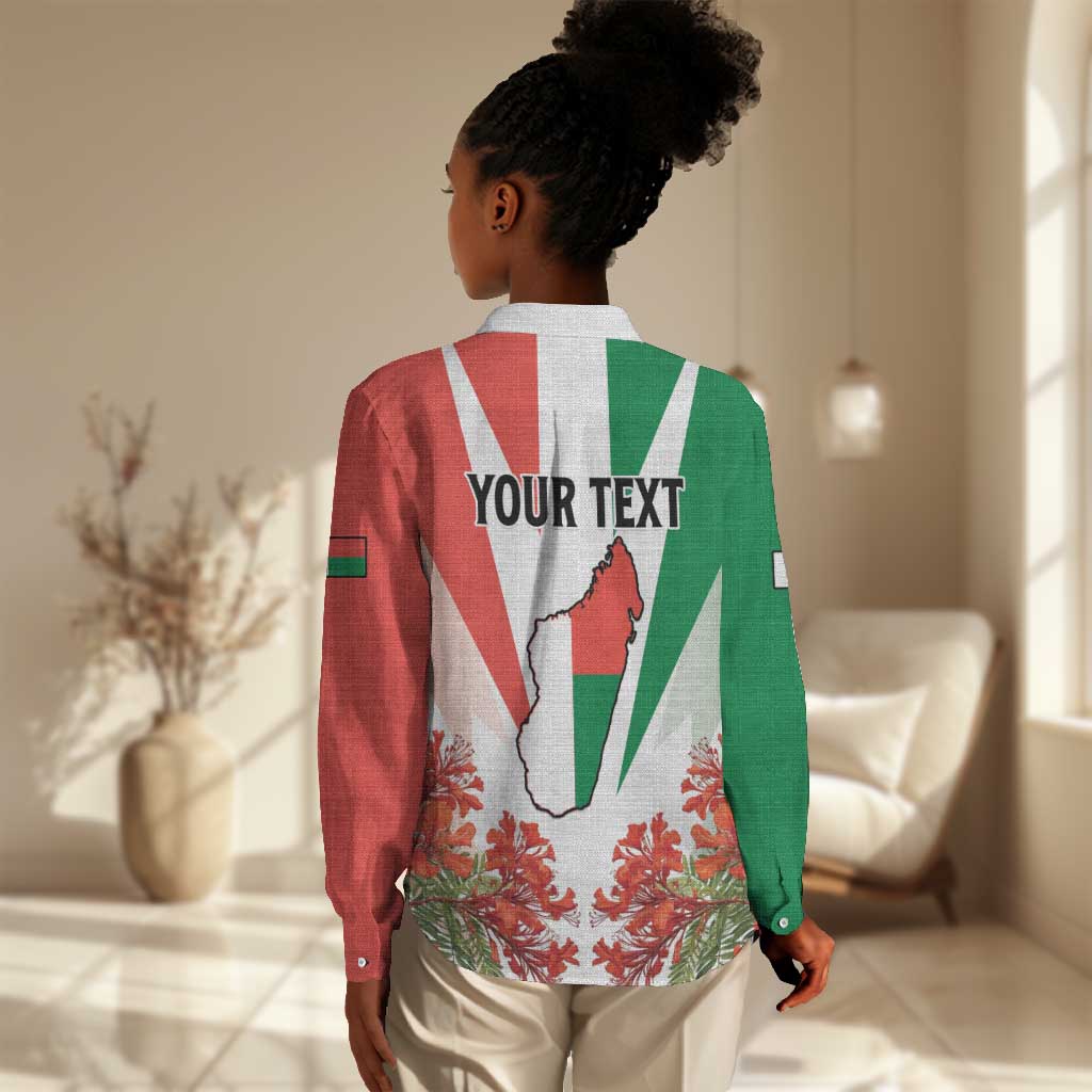 Personalized Madagasikara Women Casual Shirt Seal With Poinciana LT15