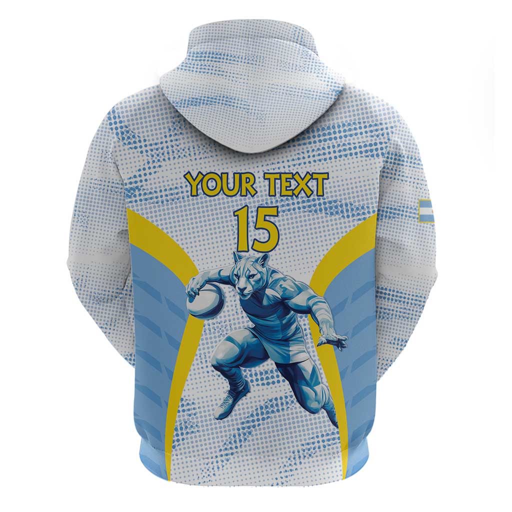 Argentina Rugby Custom Hoodie Pumas Mascot - Sporty Style LT15