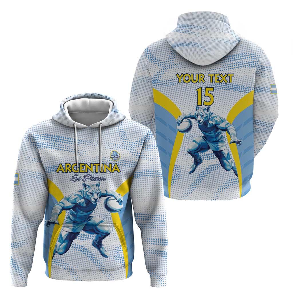 Argentina Rugby Custom Hoodie Pumas Mascot - Sporty Style LT15