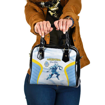 Argentina Rugby Custom Shoulder Handbag Pumas Mascot - Sporty Style LT15