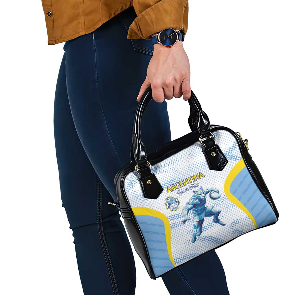 Argentina Rugby Custom Shoulder Handbag Pumas Mascot - Sporty Style LT15