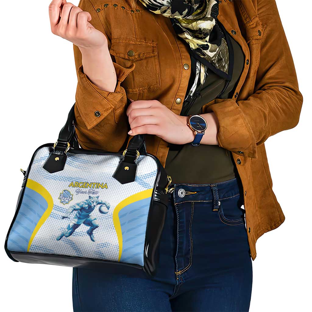 Argentina Rugby Custom Shoulder Handbag Pumas Mascot - Sporty Style LT15