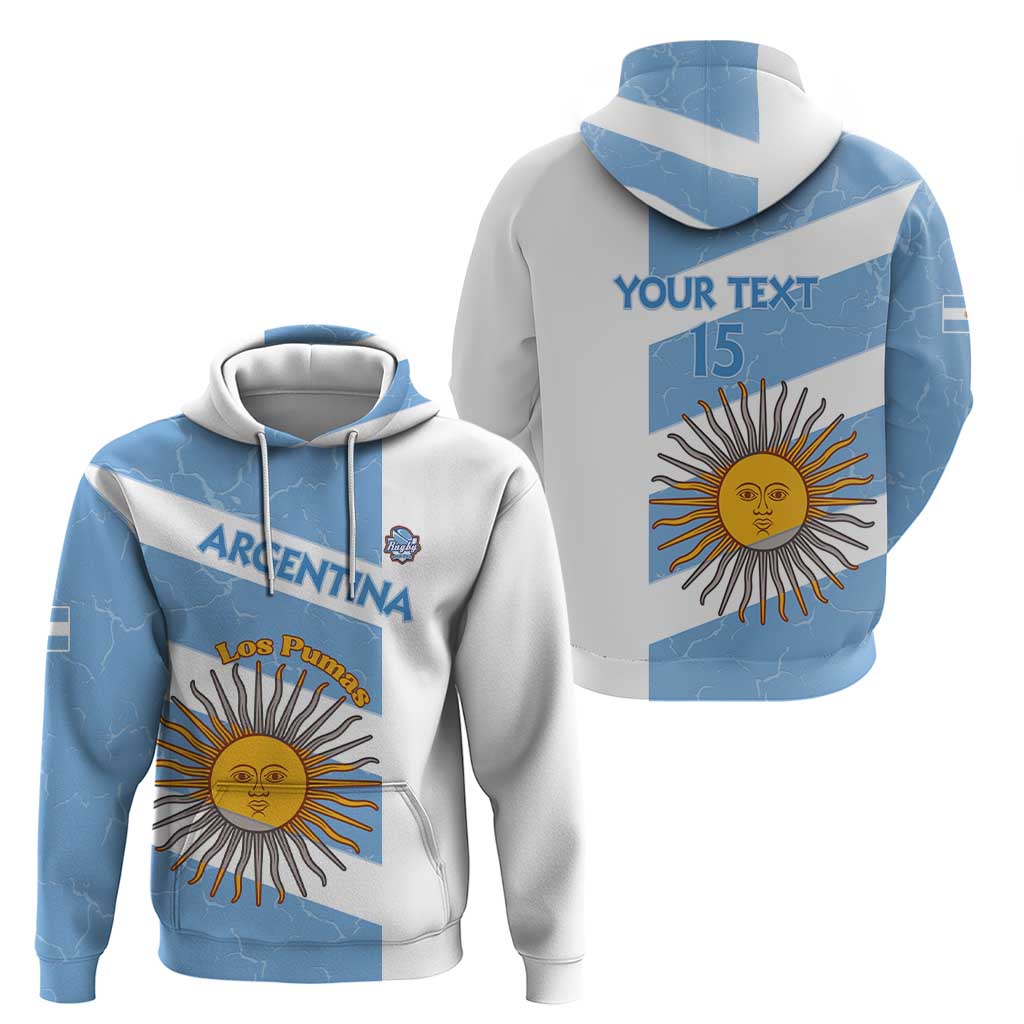 Argentina Rugby Custom Hoodie Go Los Pumas LT15