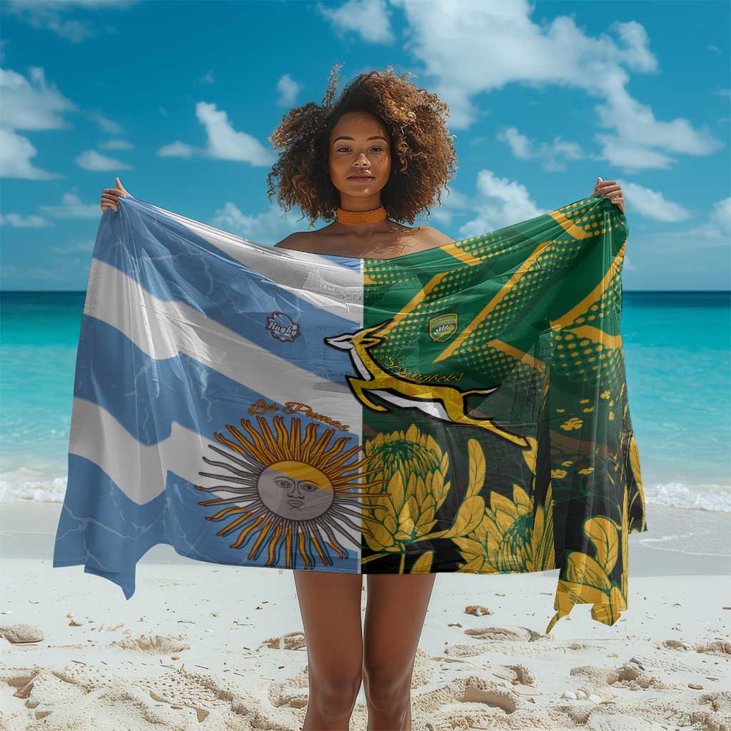 South Africa and Argentina Rugby Sarong Sporty Style LT15