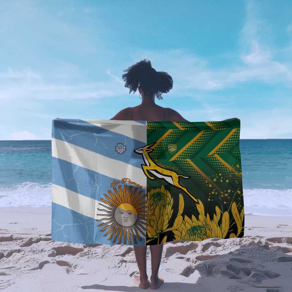 South Africa and Argentina Rugby Sarong Sporty Style LT15