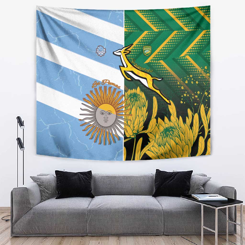 South Africa and Argentina Rugby Tapestry Sporty Style LT15