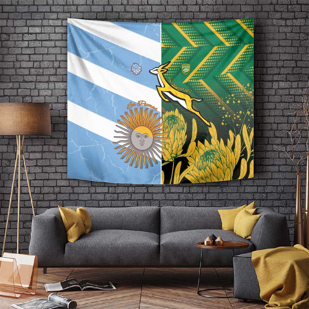South Africa and Argentina Rugby Tapestry Sporty Style LT15