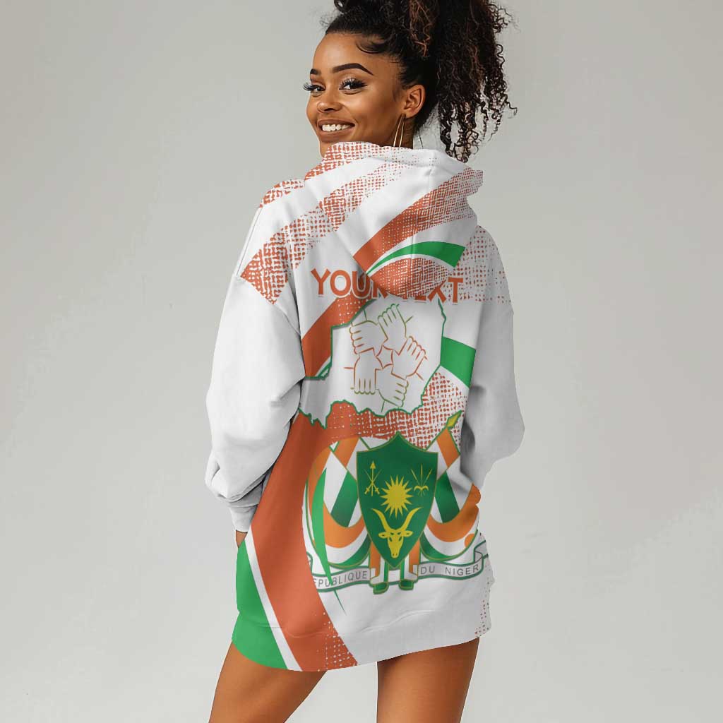 Personalized Happy Jamhuriyar Nijar Independence Day Hoodie Dress Coat Of Arm With Niger Map LT15