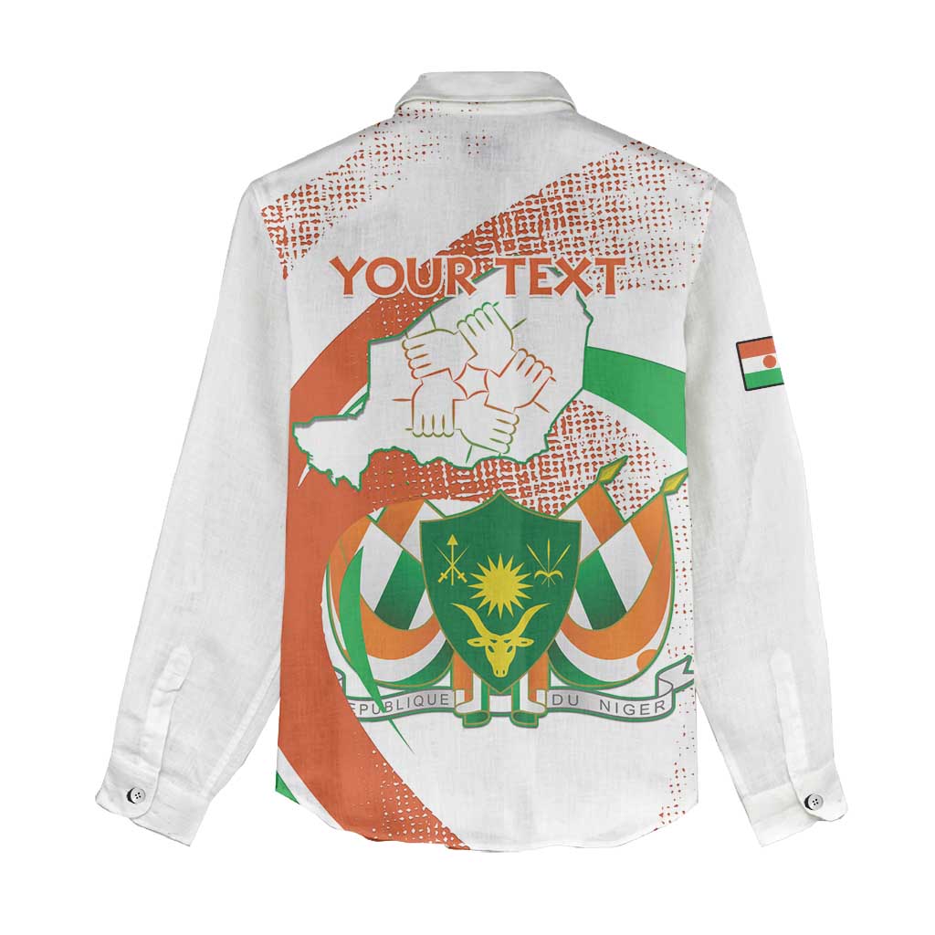 Personalized Happy Jamhuriyar Nijar Independence Day Women Casual Shirt Coat Of Arm With Niger Map LT15