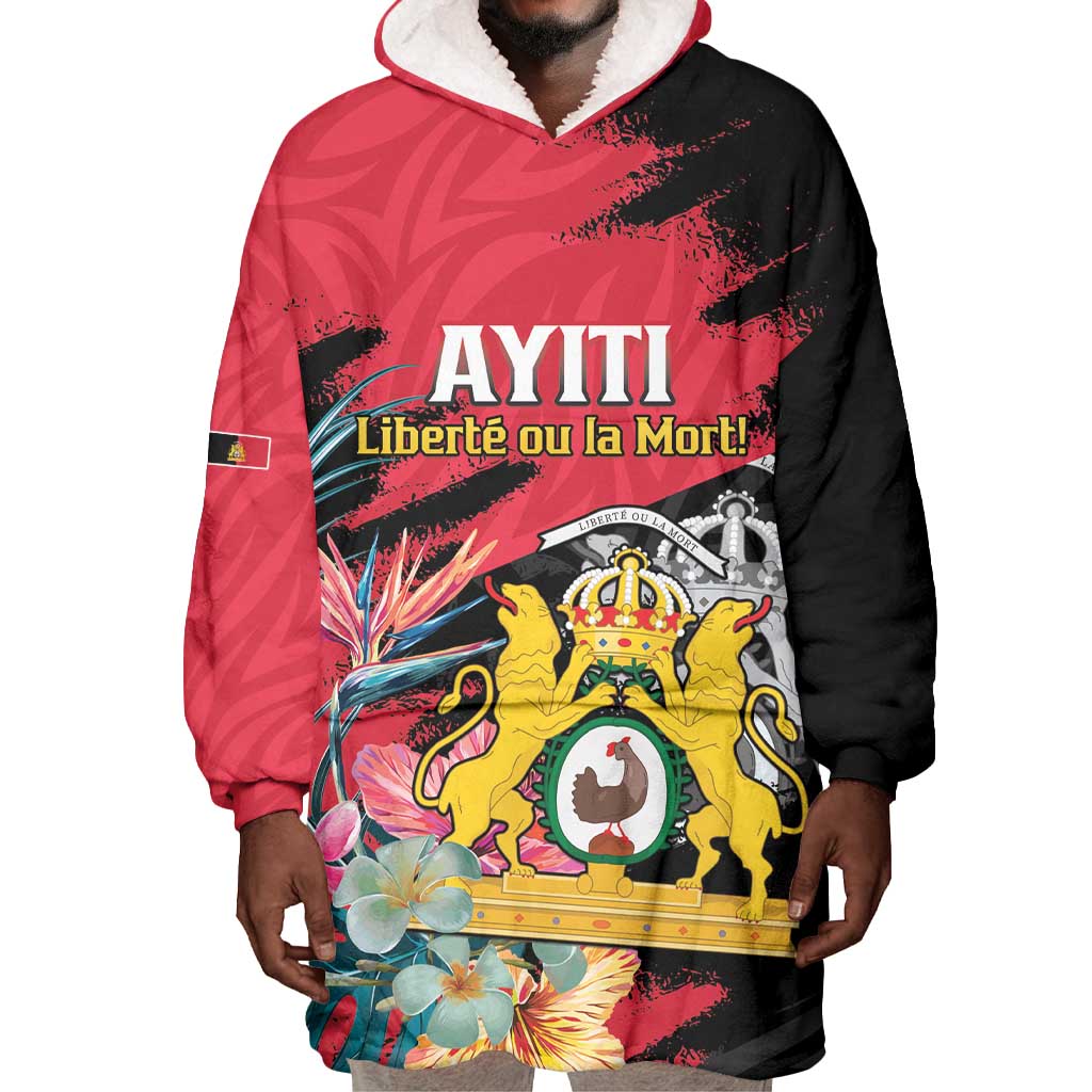 Personalized First Empire of Haiti 1804-1806 Wearable Blanket Hoodie Liberté ou la Mort! LT15