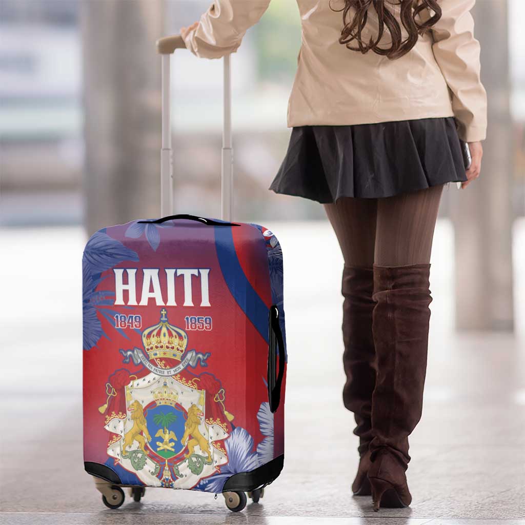 Second Empire of Haiti Luggage Cover Imperial Coat Of Arms 1849-1859 Tropical Flowers LT15