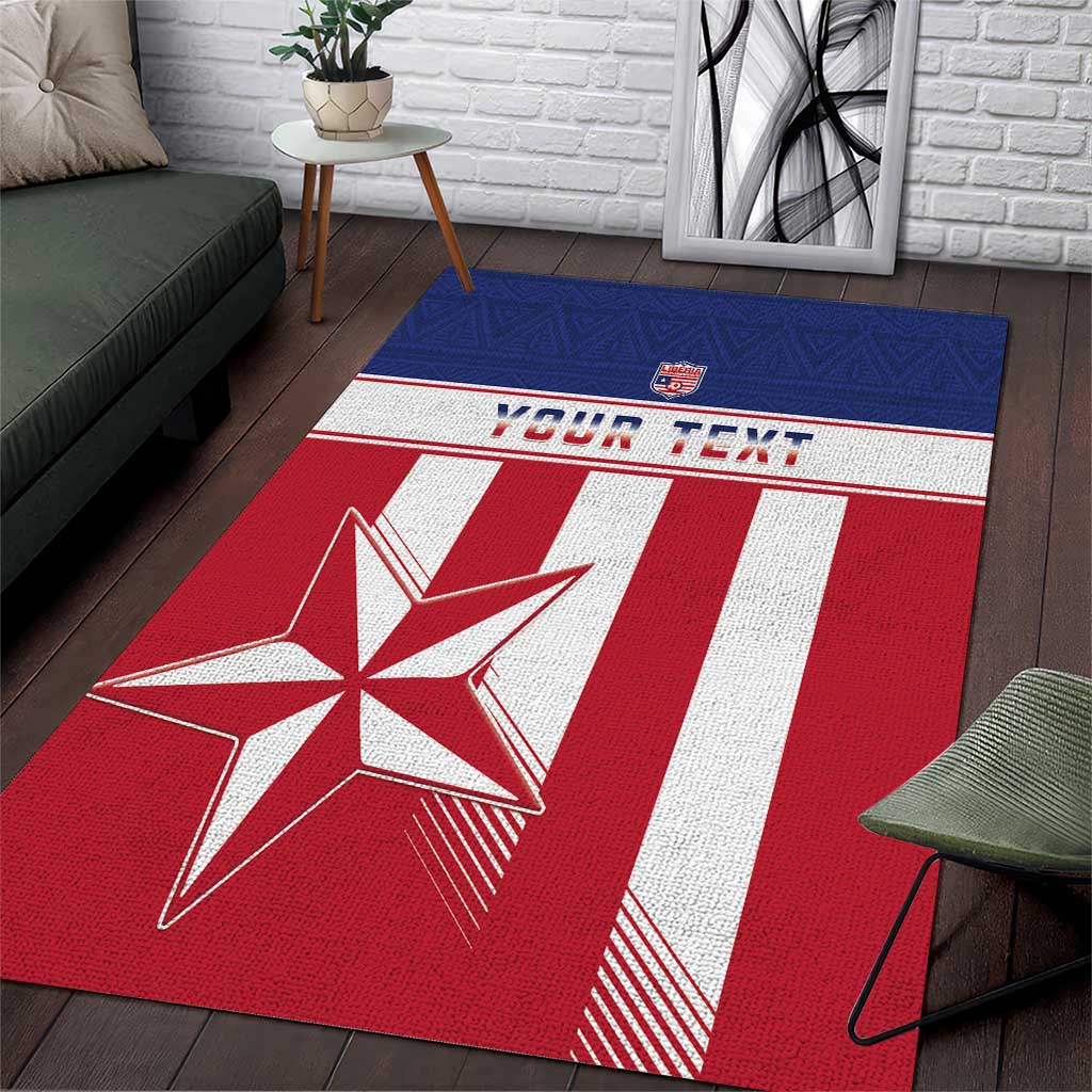 Custom Liberia Football Area Rug Sporty Style LT15
