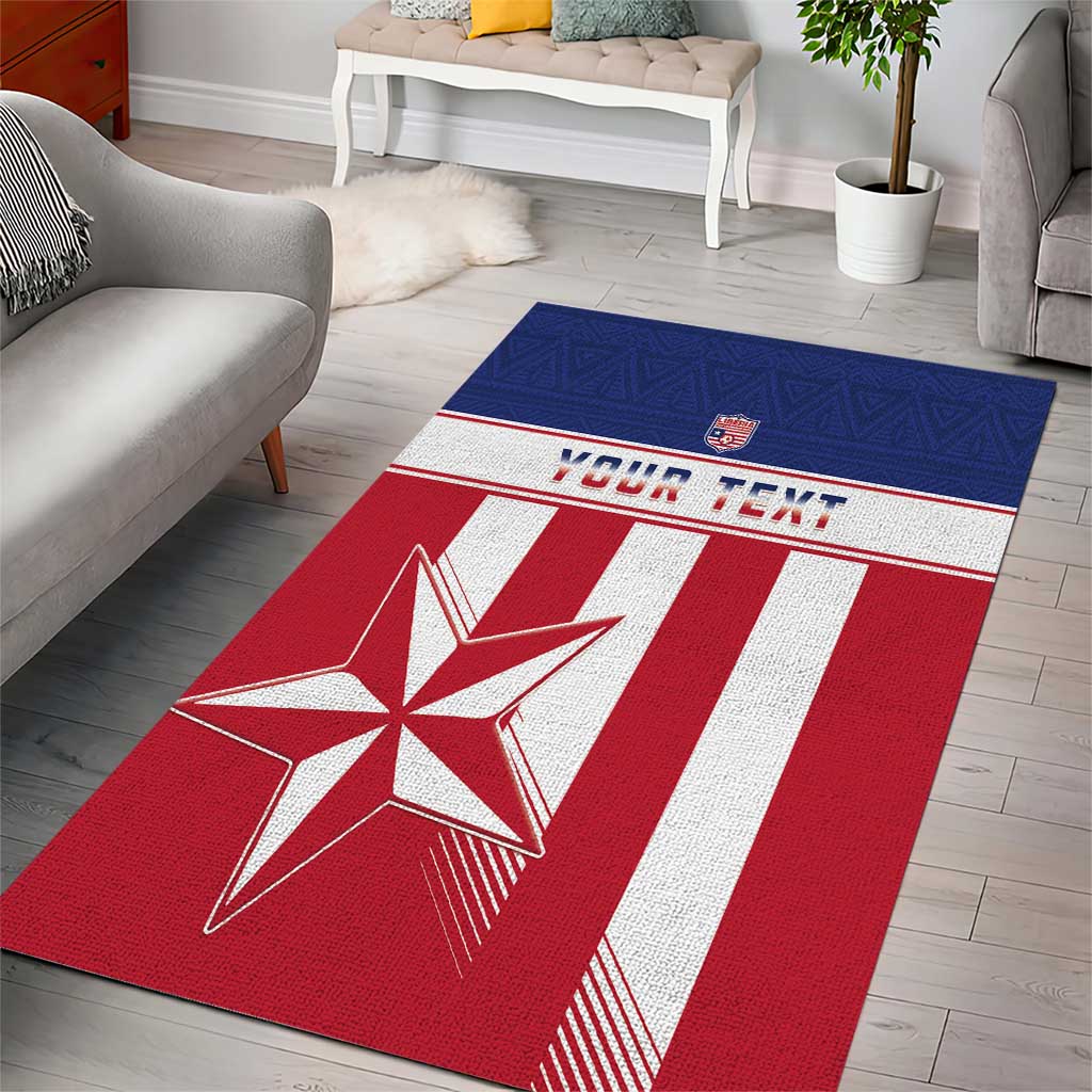 Custom Liberia Football Area Rug Sporty Style LT15