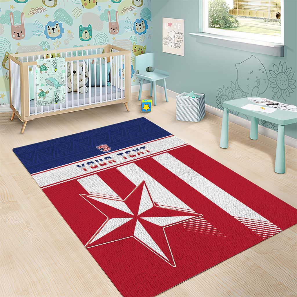 Custom Liberia Football Area Rug Sporty Style LT15