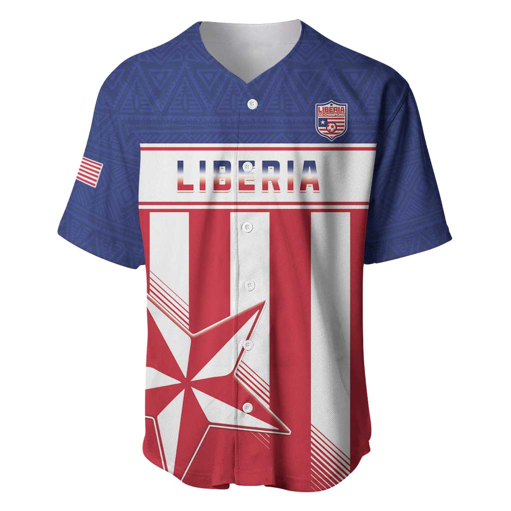 Custom Liberia Football Baseball Jersey Sporty Style LT15