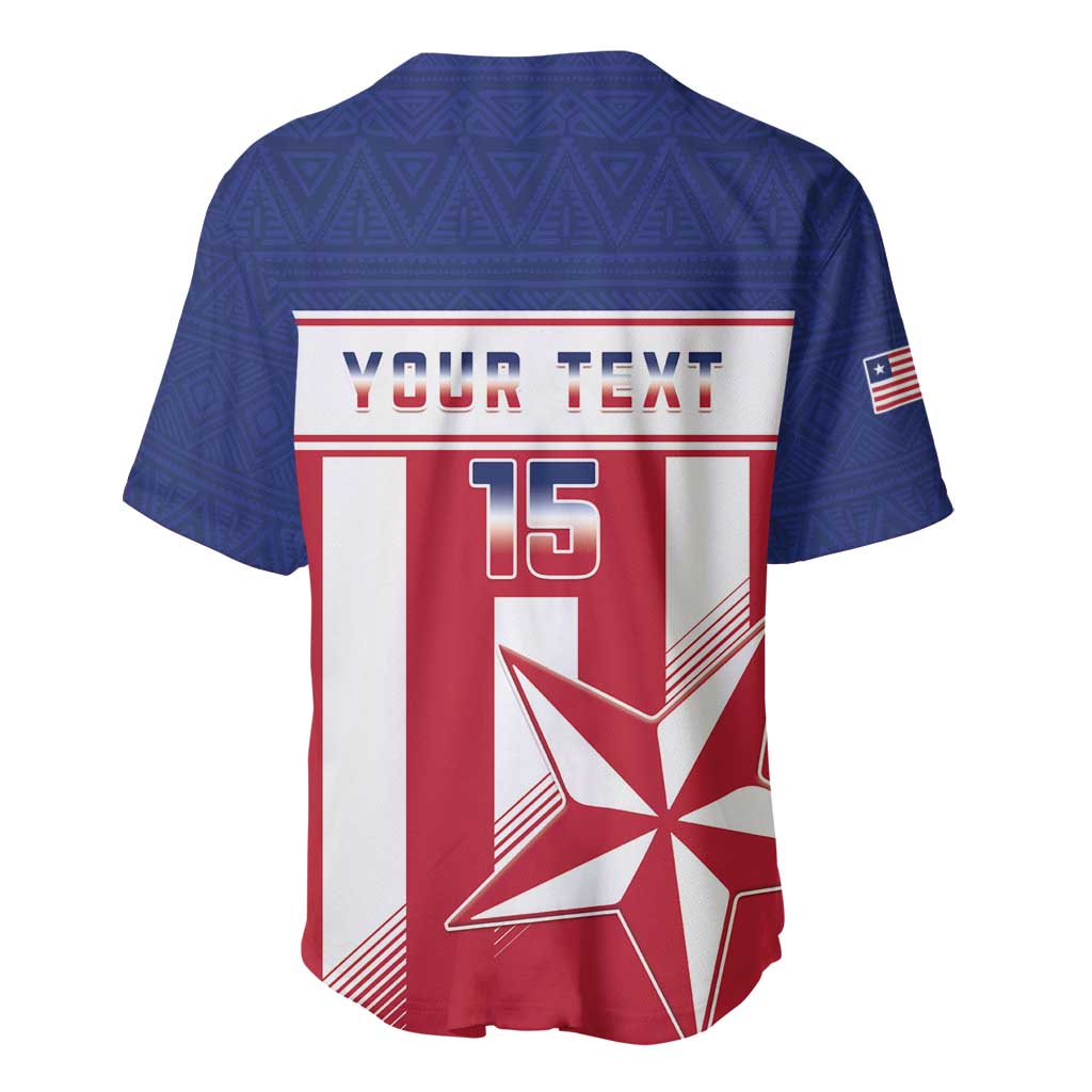Custom Liberia Football Baseball Jersey Sporty Style LT15