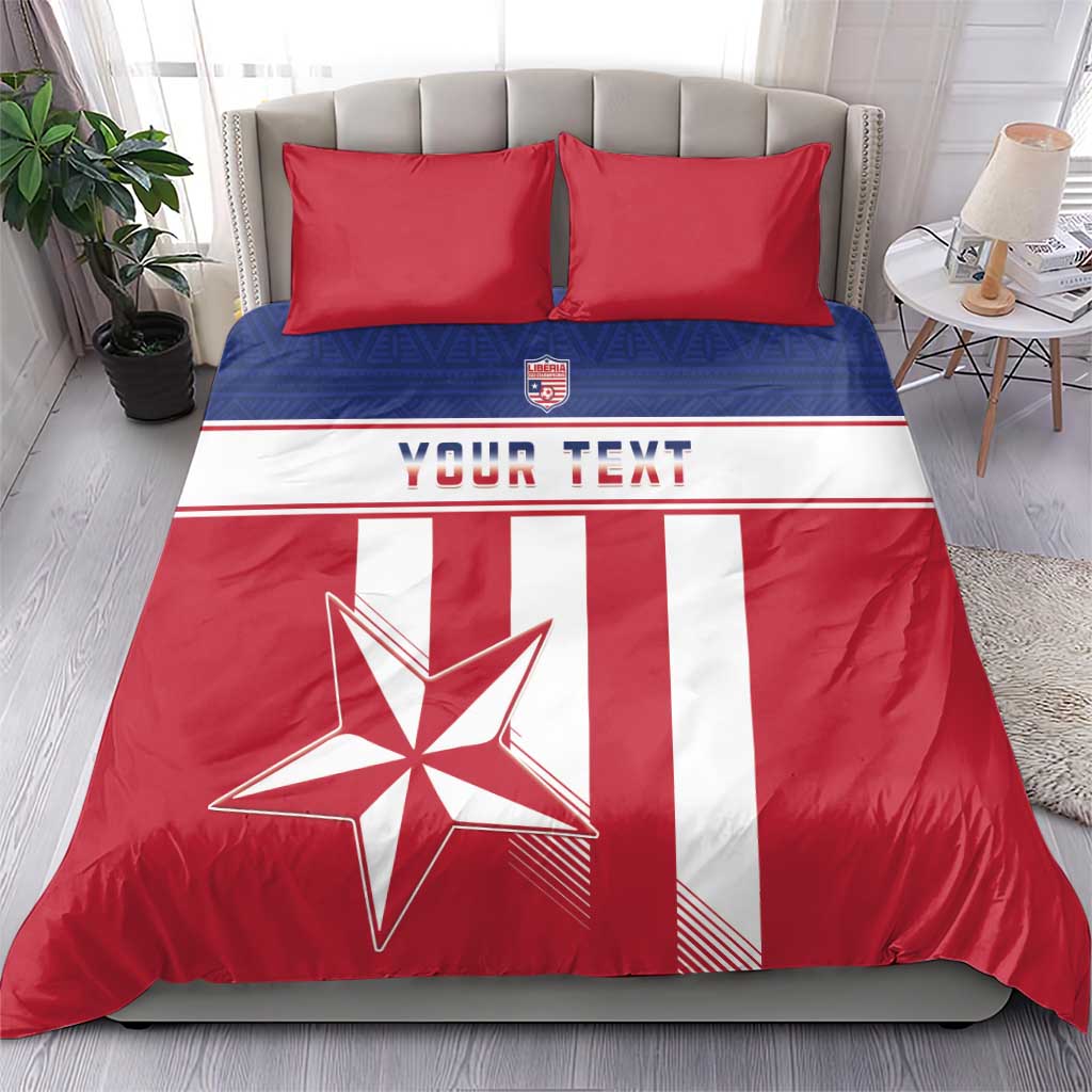 Custom Liberia Football Bedding Set Sporty Style LT15