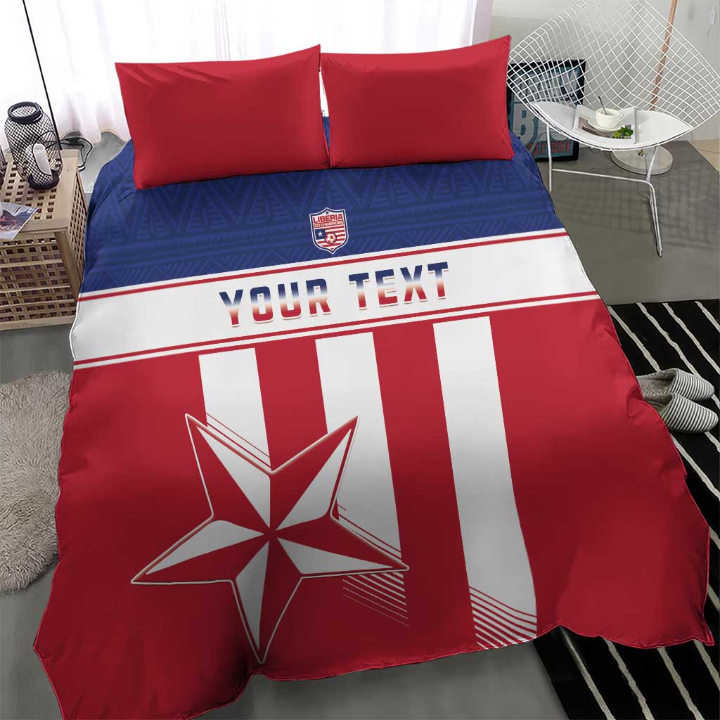 Custom Liberia Football Bedding Set Sporty Style LT15