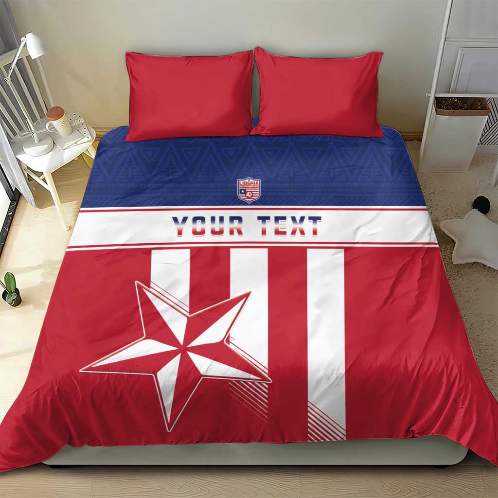 Custom Liberia Football Bedding Set Sporty Style LT15