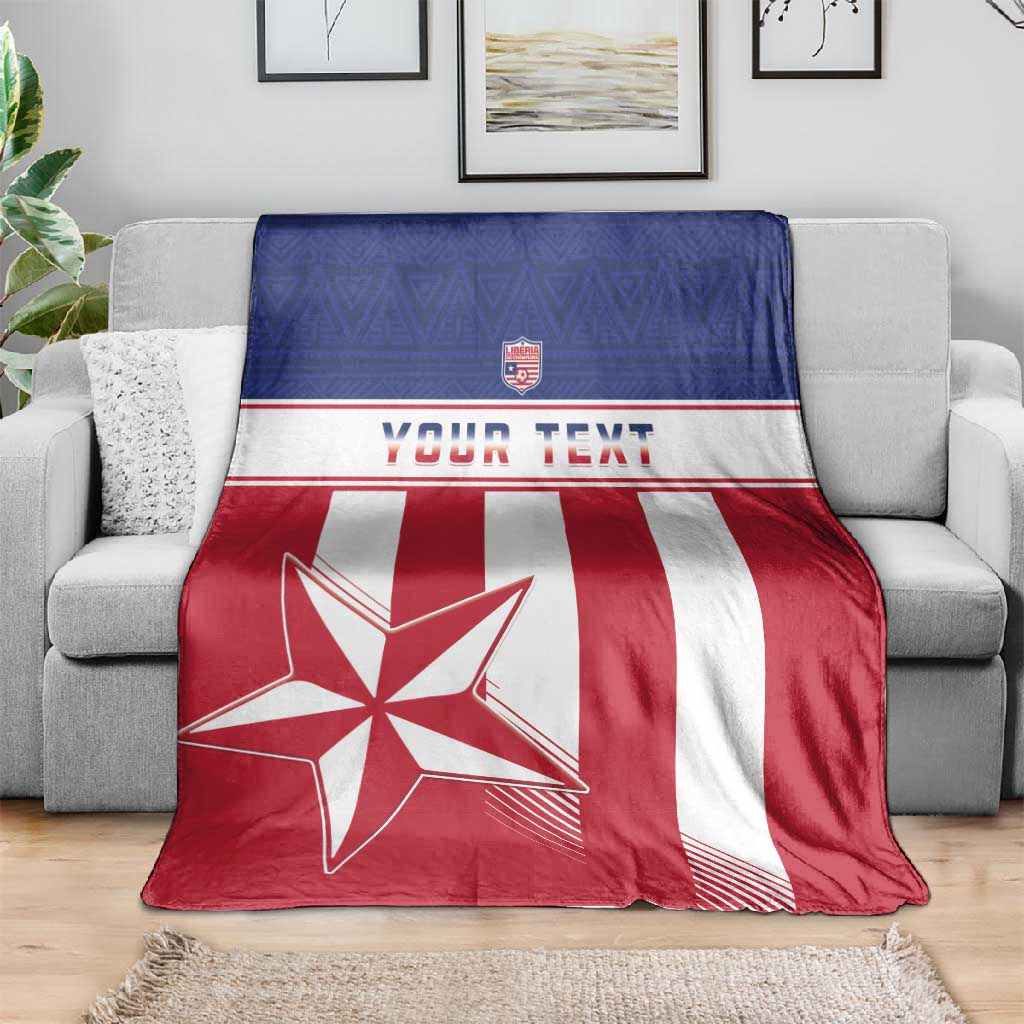 Custom Liberia Football Blanket Sporty Style LT15