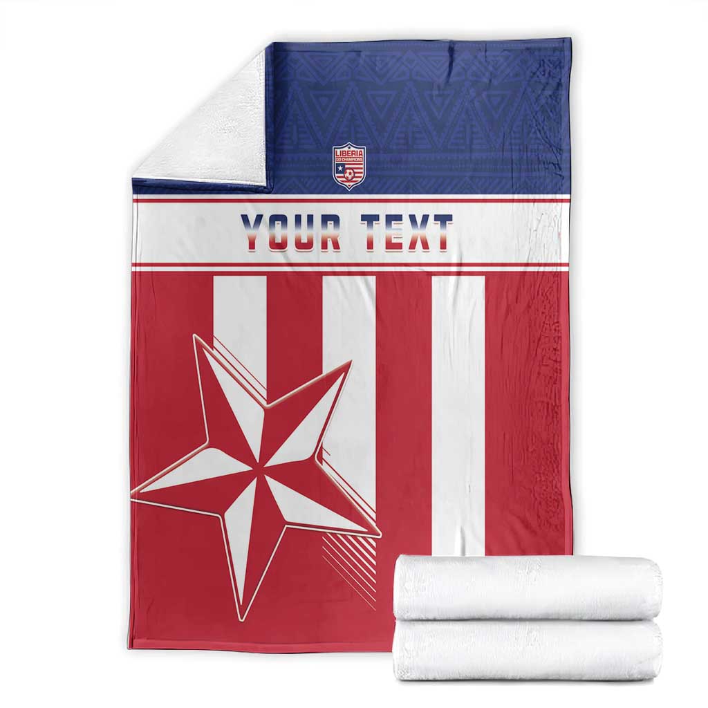 Custom Liberia Football Blanket Sporty Style LT15