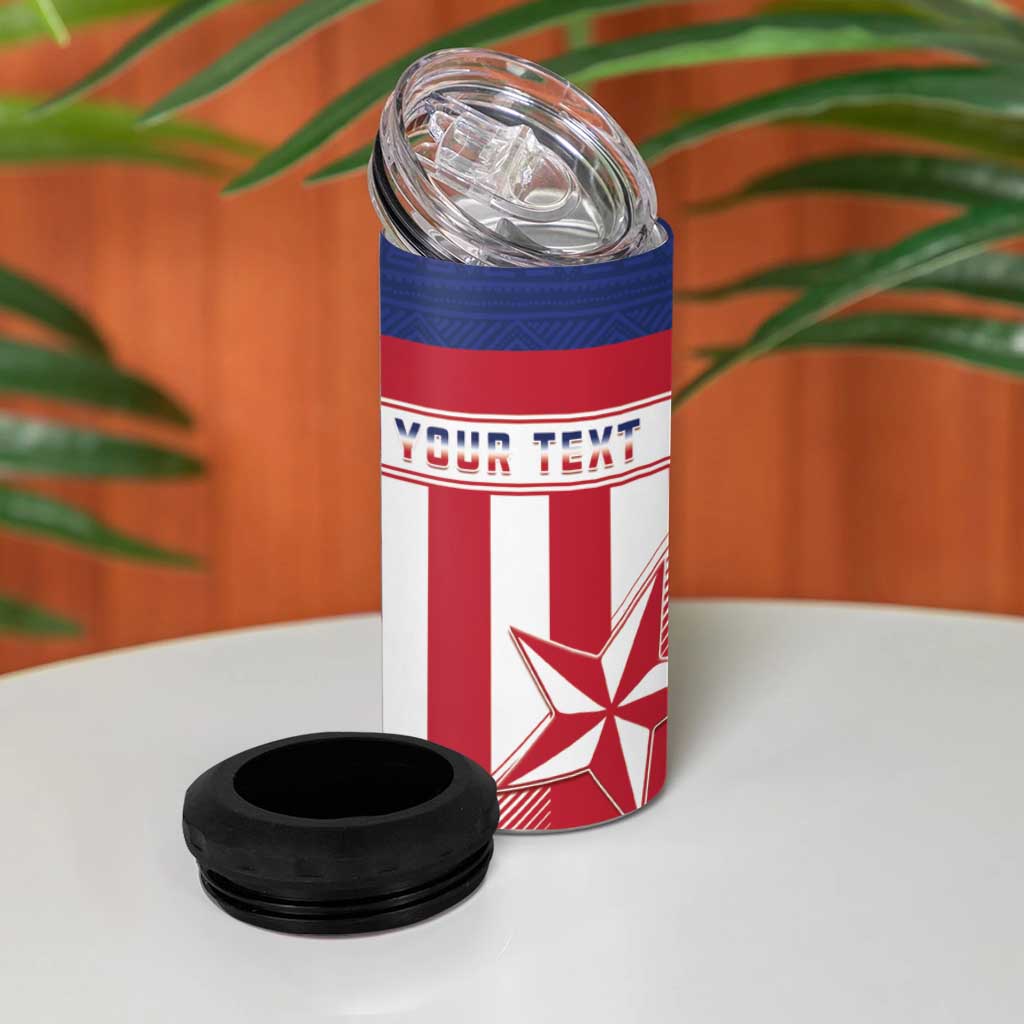 Custom Liberia Football 4 in 1 Can Cooler Tumbler Sporty Style LT15