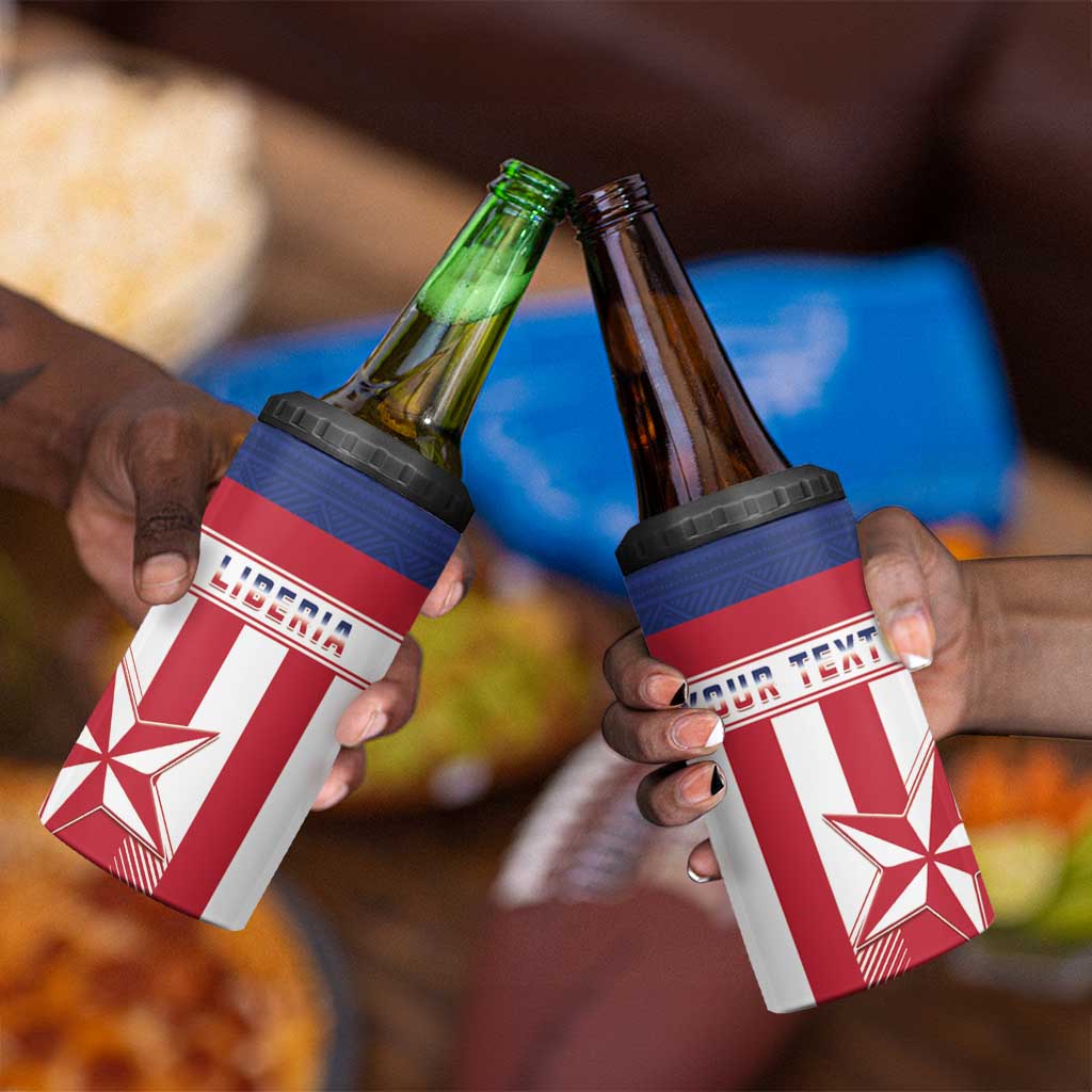 Custom Liberia Football 4 in 1 Can Cooler Tumbler Sporty Style LT15