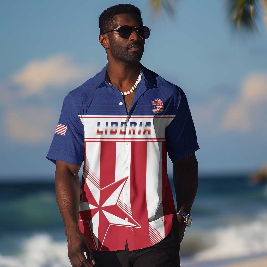 Custom Liberia Football Hawaiian Shirt Sporty Style LT15