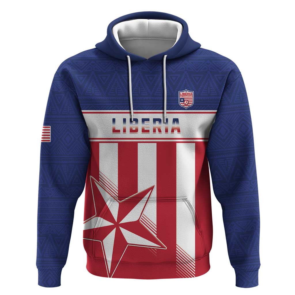 Custom Liberia Football Hoodie Go Lone Stars LT15