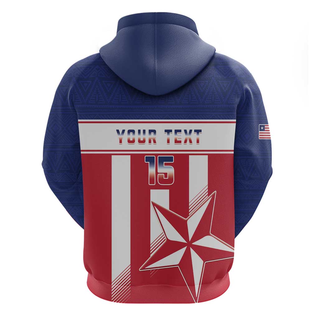 Custom Liberia Football Hoodie Go Lone Stars LT15