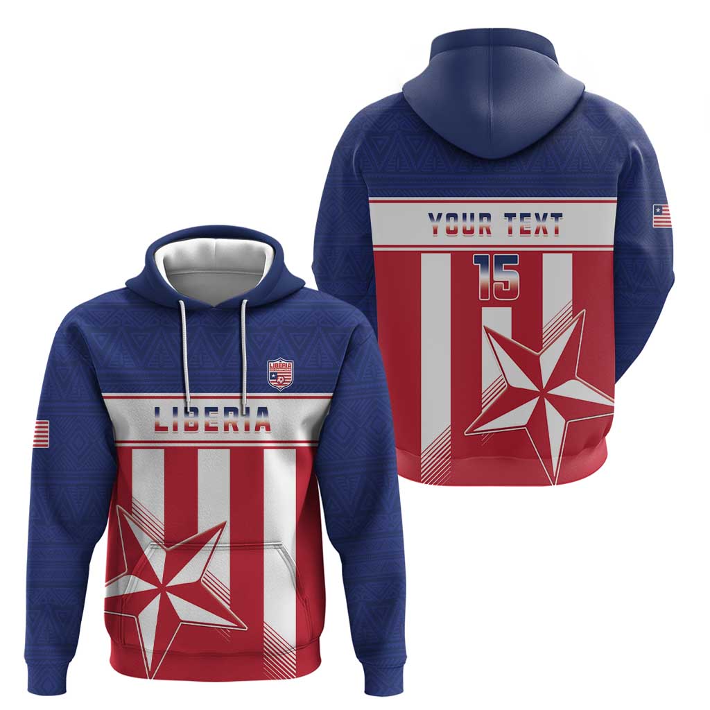 Custom Liberia Football Hoodie Go Lone Stars LT15
