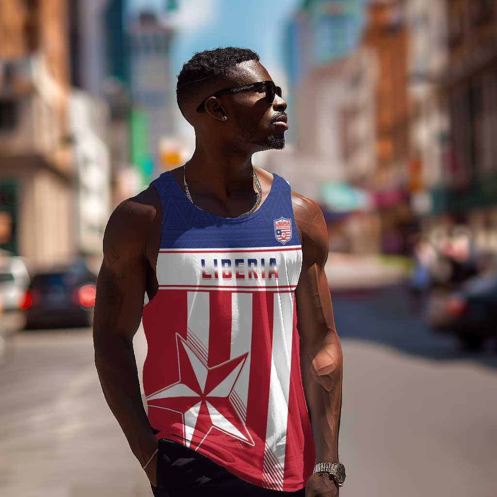 Custom Liberia Football Men Tank Top Sporty Style LT15