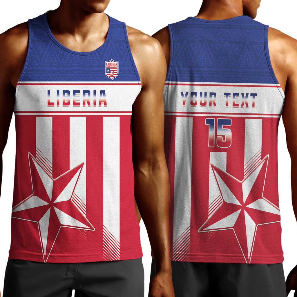 Custom Liberia Football Men Tank Top Sporty Style LT15