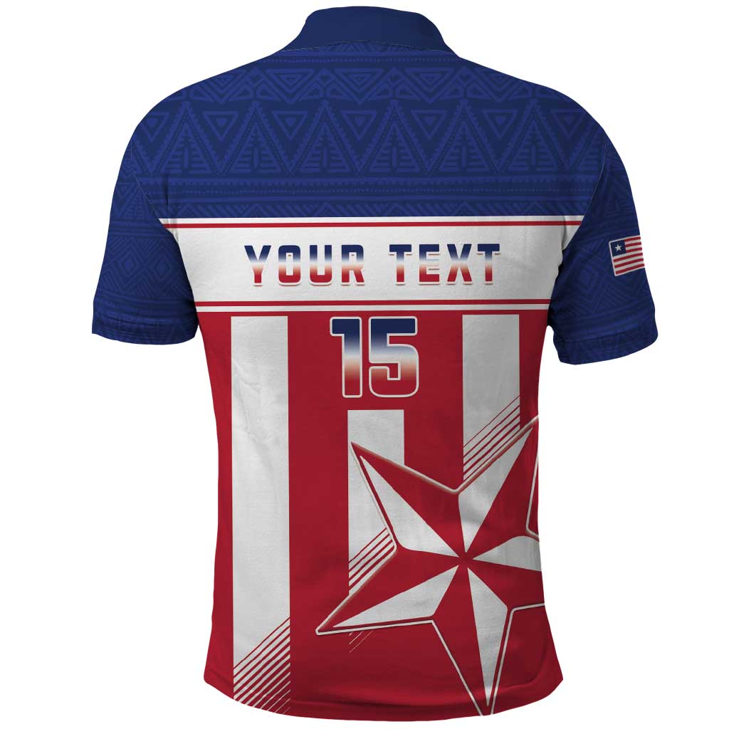 Custom Liberia Football Polo Shirt Go Lone Stars LT15