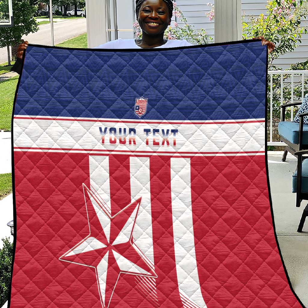 Custom Liberia Football Quilt Sporty Style LT15