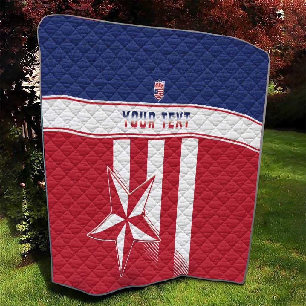 Custom Liberia Football Quilt Sporty Style LT15