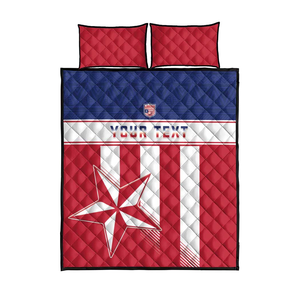 Custom Liberia Football Quilt Bed Set Sporty Style LT15