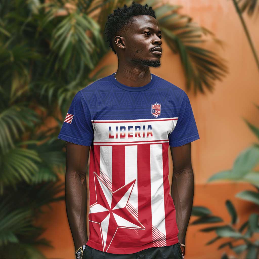 Custom Liberia Football T shirt Sporty Style LT15