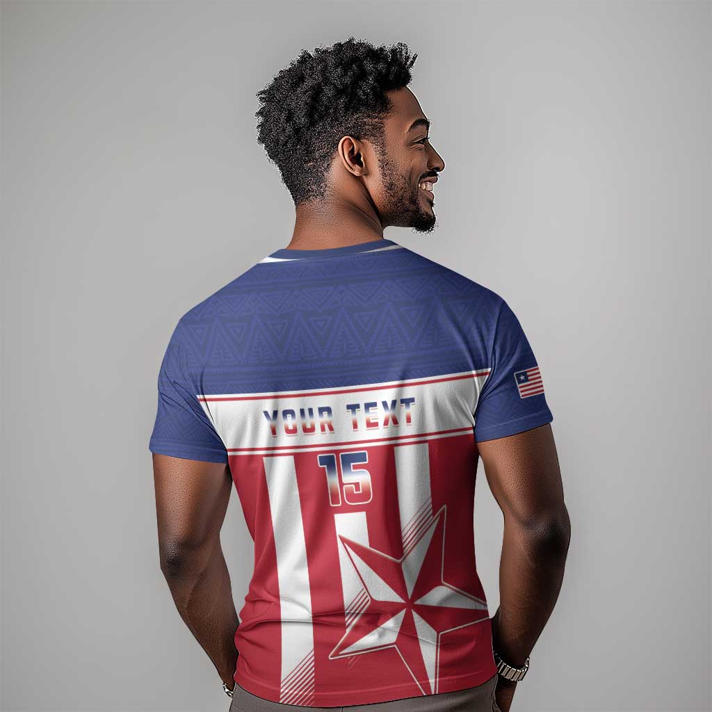 Custom Liberia Football T shirt Sporty Style LT15