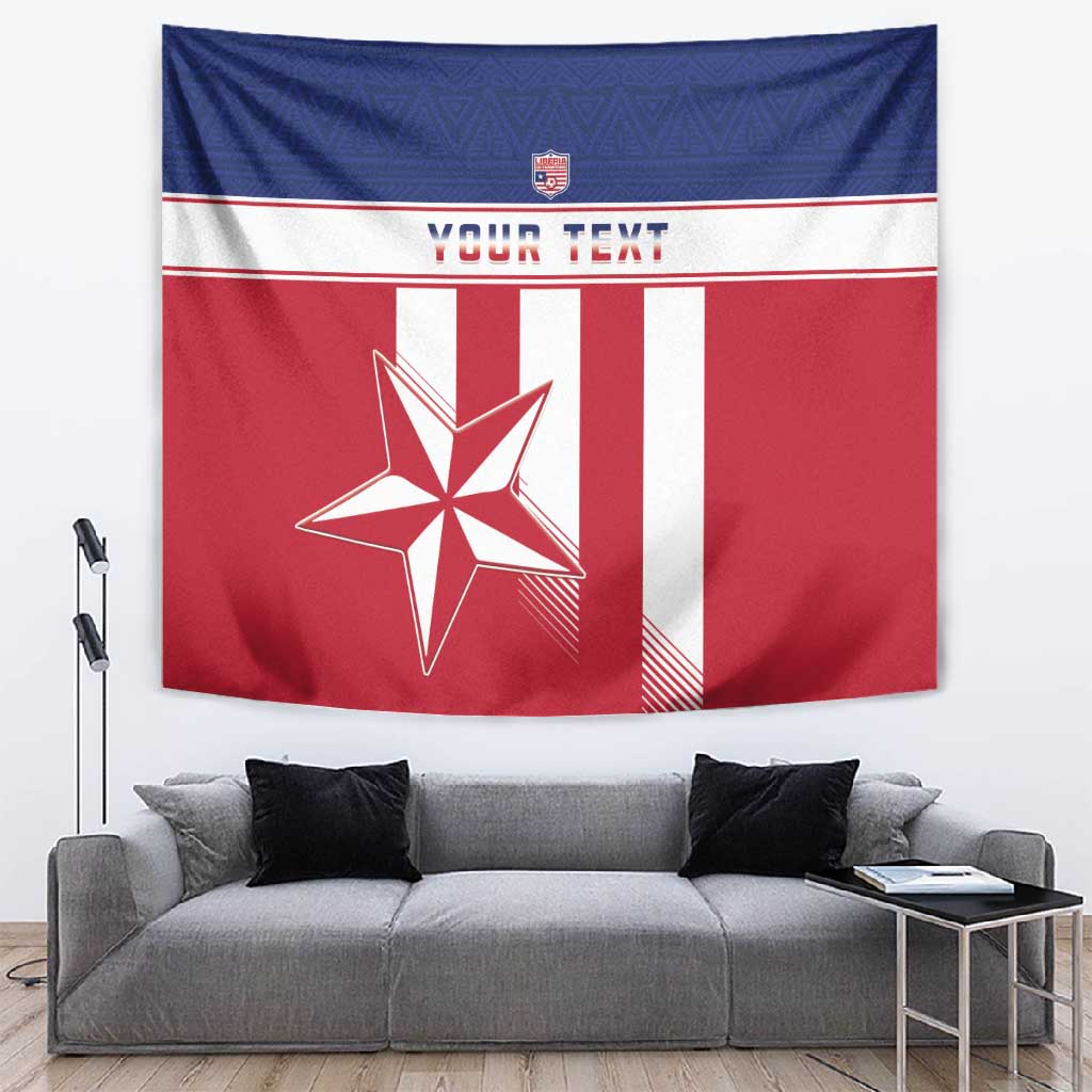 Custom Liberia Football Tapestry Sporty Style LT15