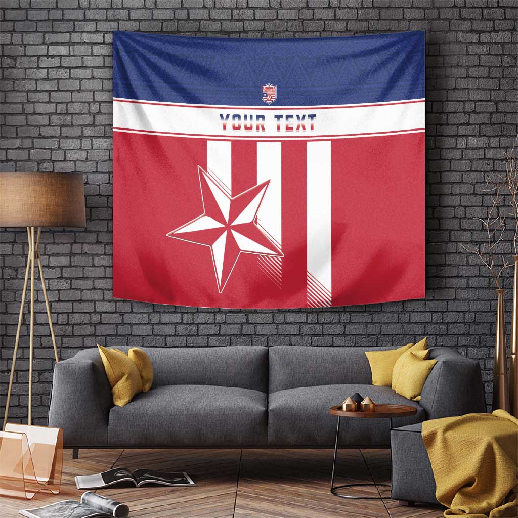 Custom Liberia Football Tapestry Sporty Style LT15