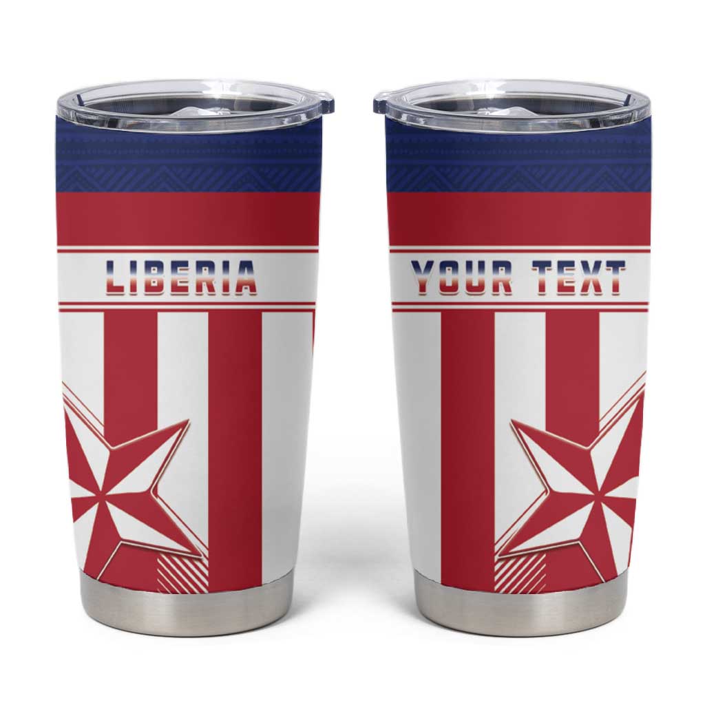 Custom Liberia Football Tumbler Cup Sporty Style LT15