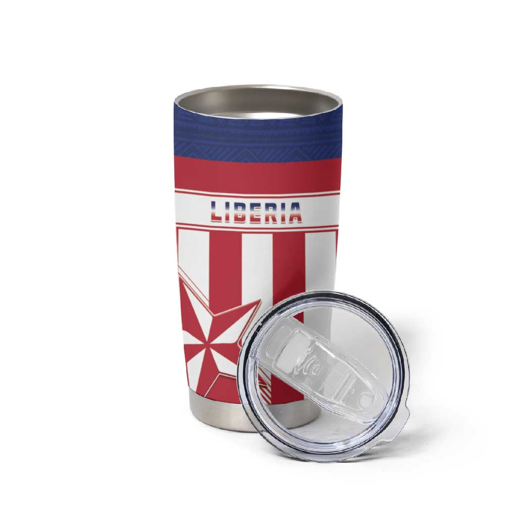 Custom Liberia Football Tumbler Cup Sporty Style LT15