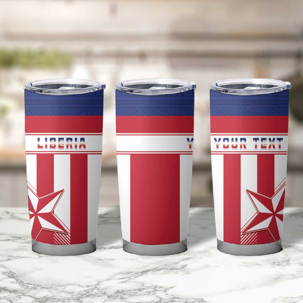 Custom Liberia Football Tumbler Cup Sporty Style LT15
