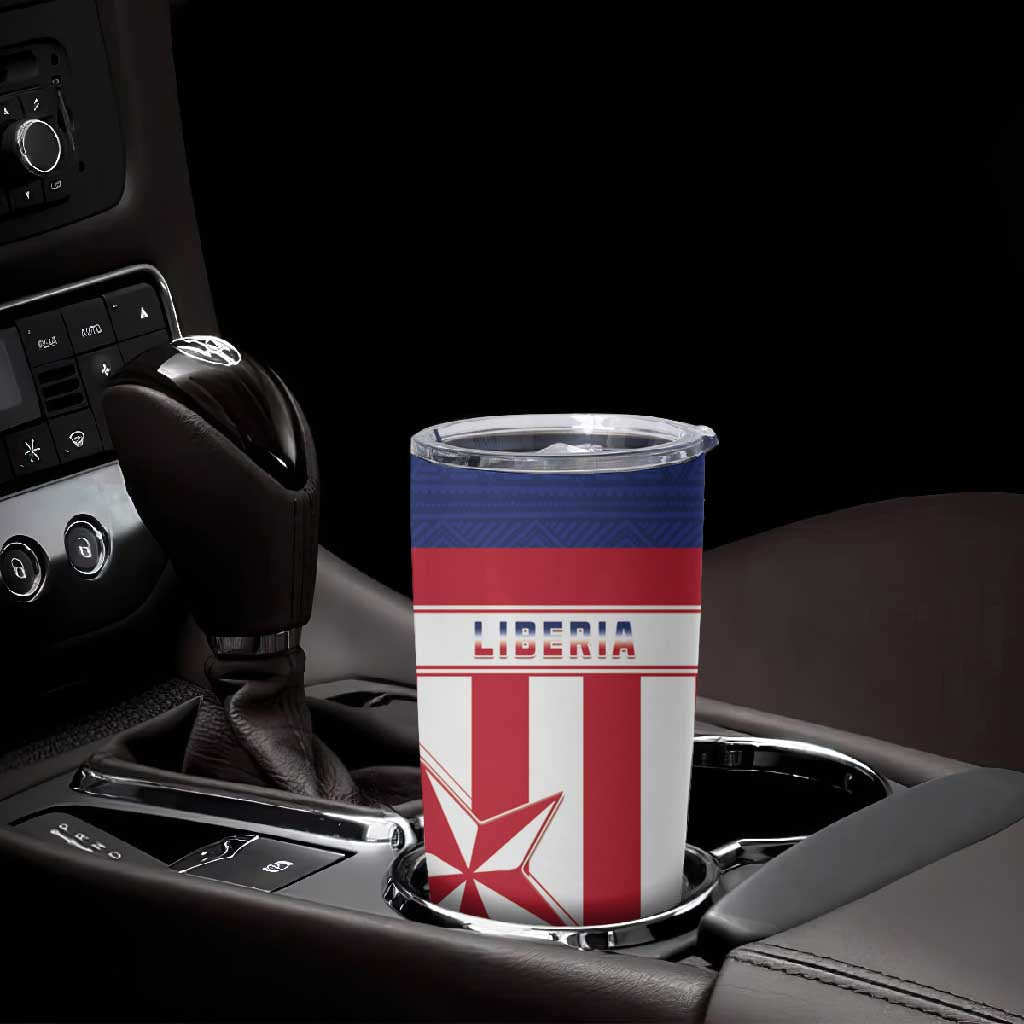 Custom Liberia Football Tumbler Cup Sporty Style LT15