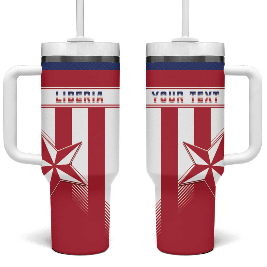 Custom Liberia Football Tumbler With Handle Sporty Style LT15