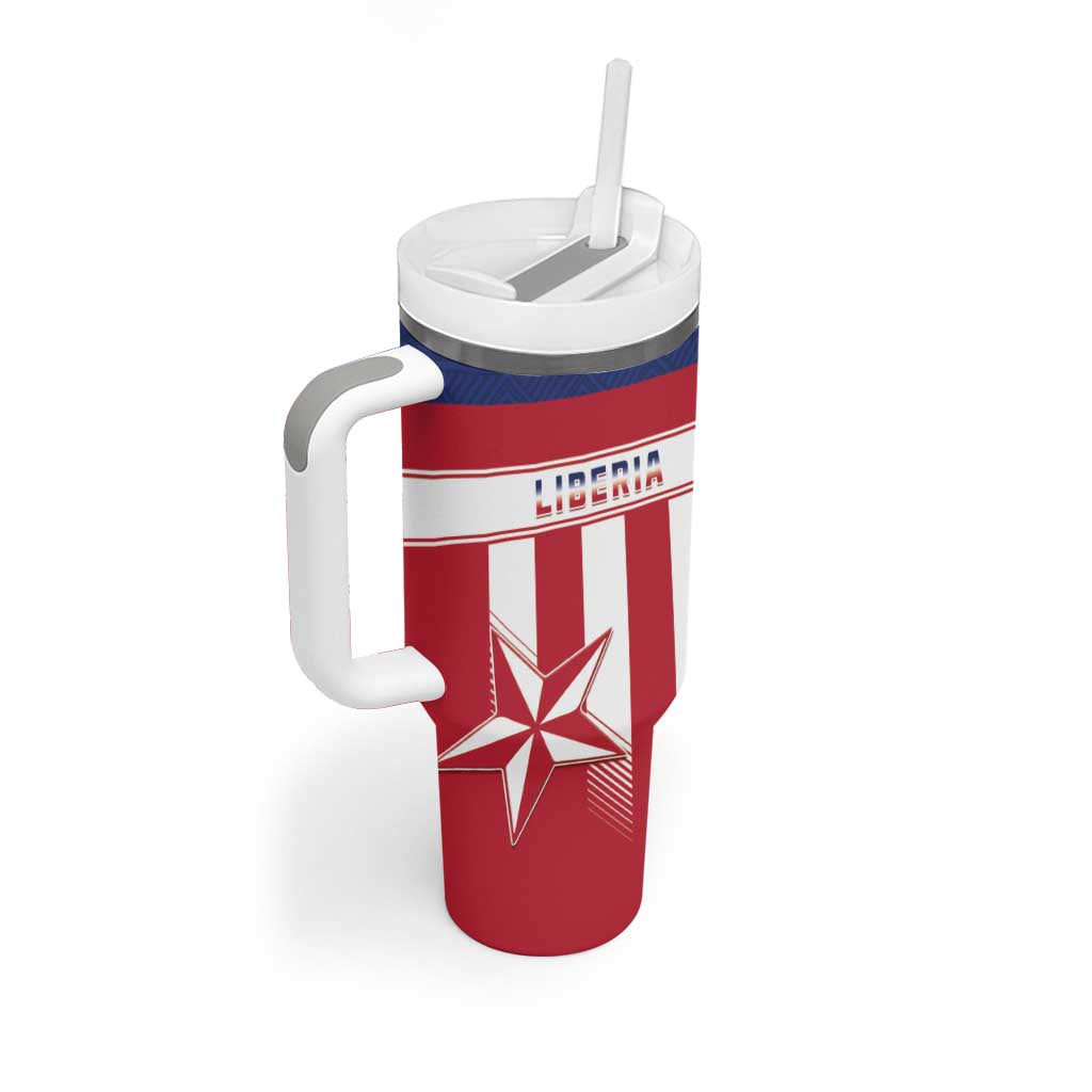 Custom Liberia Football Tumbler With Handle Sporty Style LT15